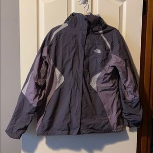 Purple North Face Jacket HyVent Removable Liner
